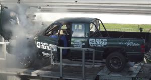 Dodge RAM naladený na 3000 koní explodoval