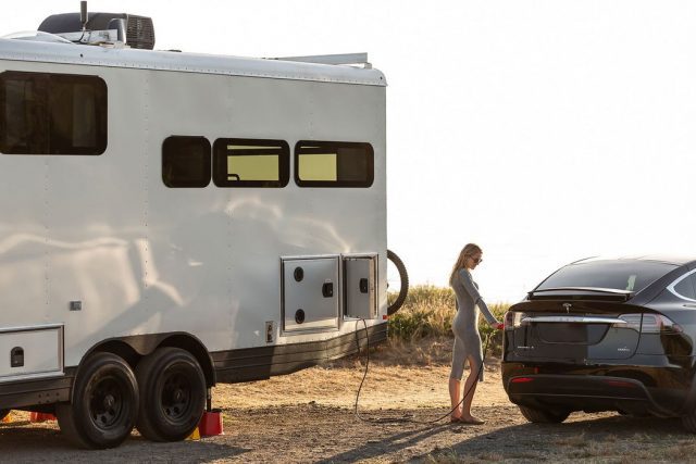 Karavan, ktorý dokáže nabiť elektromobil