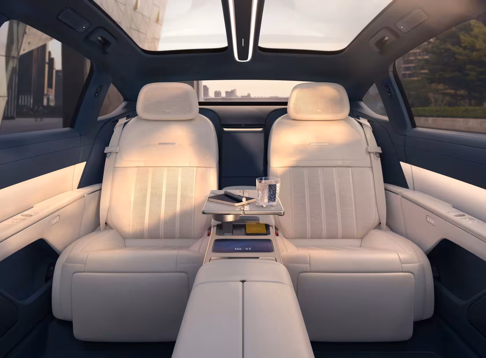 Nio ET9 zadné sedadlá