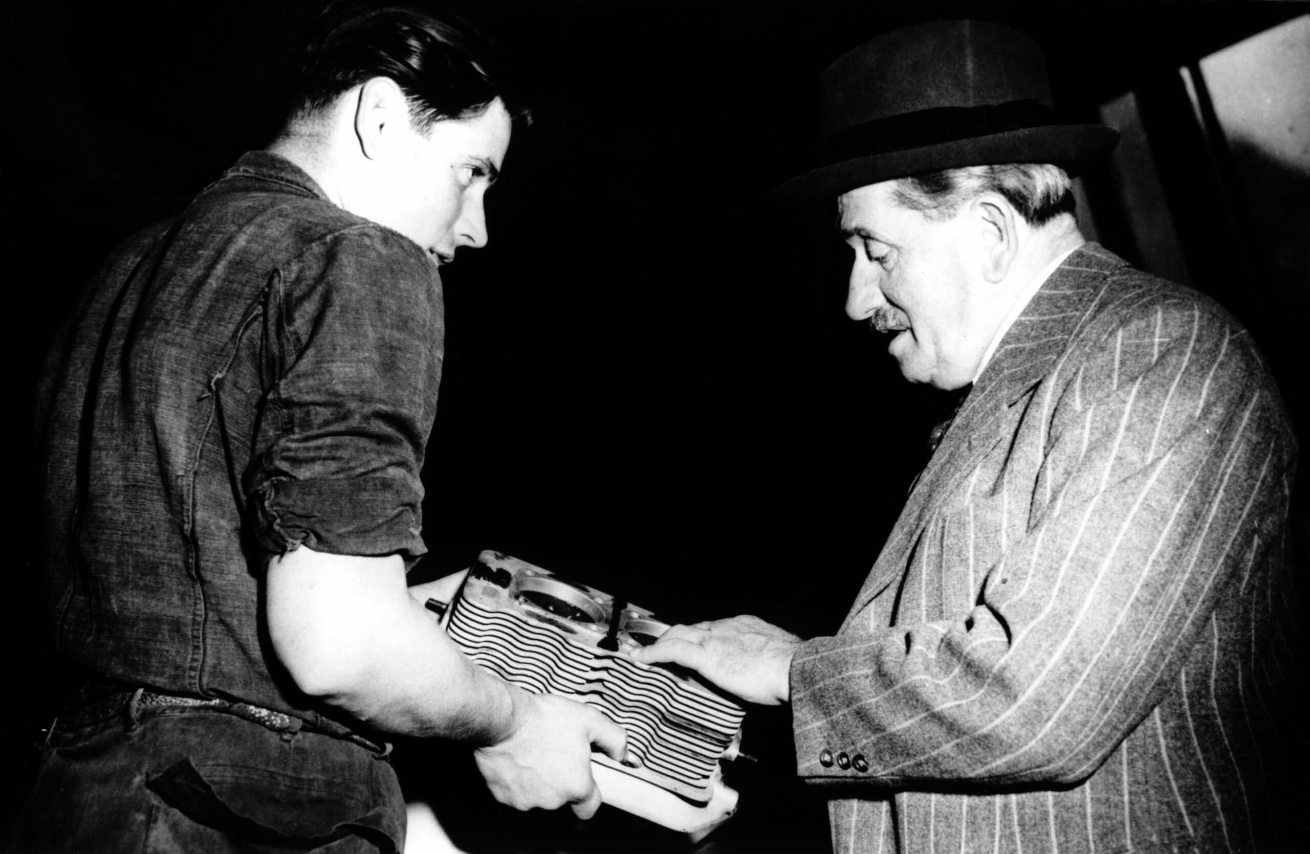 Herbert Linge a Ferdinand Porsche