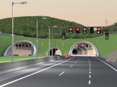 Vizualizácia východného portálu tunela Karpaty (zdroj: Ministerstvo dopravy SR)
