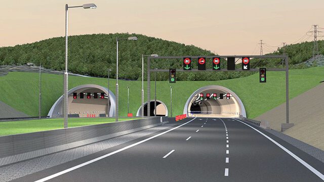 Vizualizácia východného portálu tunela Karpaty (zdroj: Ministerstvo dopravy SR)