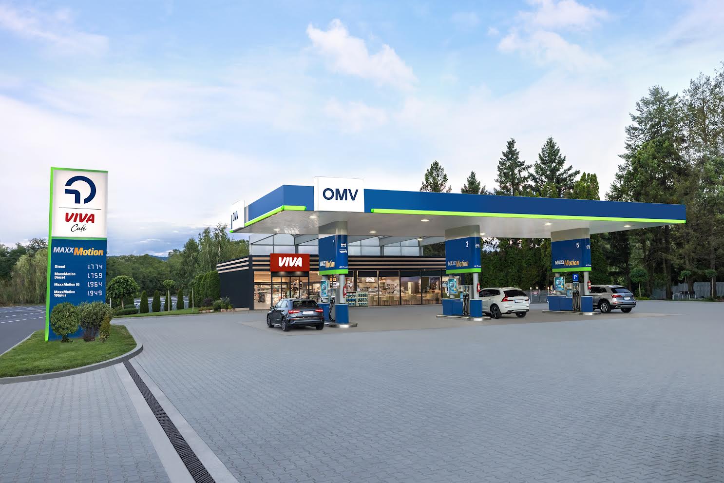 Nový dizajn čerpacích staníc OMV príde na Slovensko do troch rokov (foto: OMV)