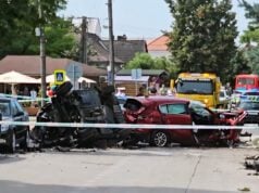 Dopravná nehoda, ktorú v Tomášove spôsobil 49-ročný narkoman (reprofoto startitup.sk)