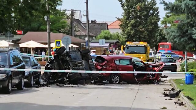 Dopravná nehoda, ktorú v Tomášove spôsobil 49-ročný narkoman (reprofoto startitup.sk)