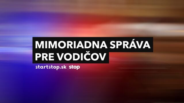 Mimoriadna správa denníka StartStop,sk