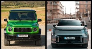 Mercedes G63 AMG a Kia EV9