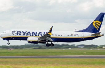 dopravné lietadlo spoločnosti Ryanair