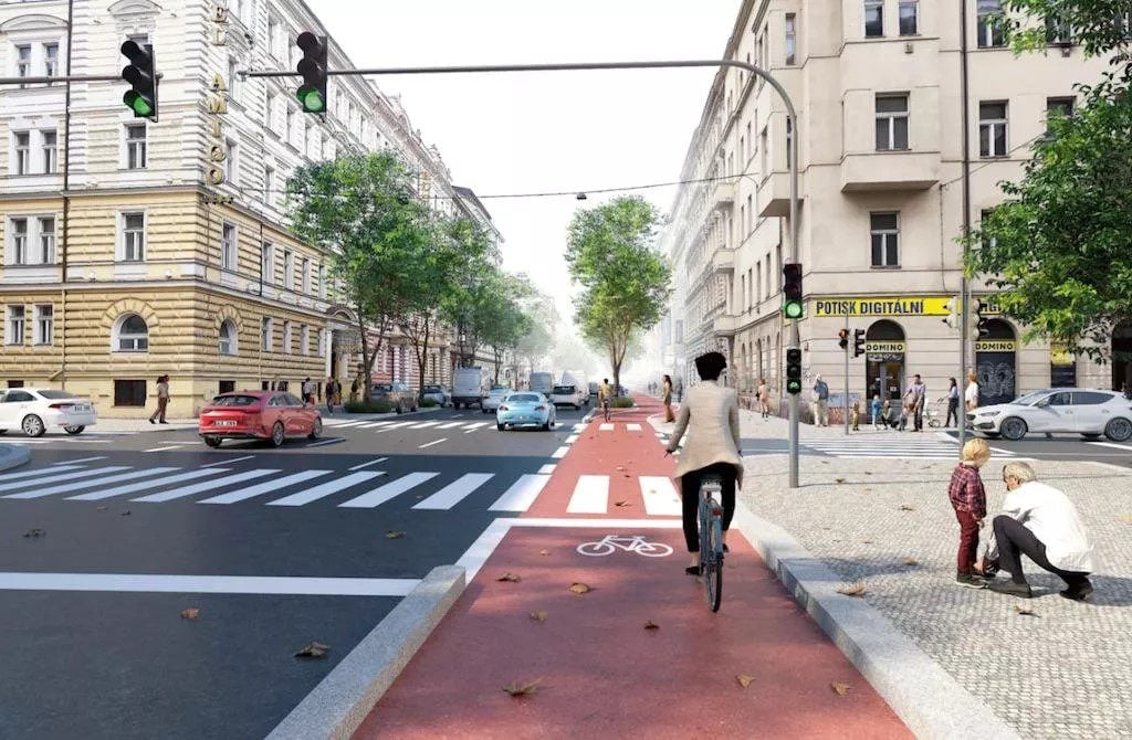 projekt nová cyklotrasa v Prahe