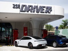 Nabíjací hub ZSE Drive na Landererovej ulici v Bratislave