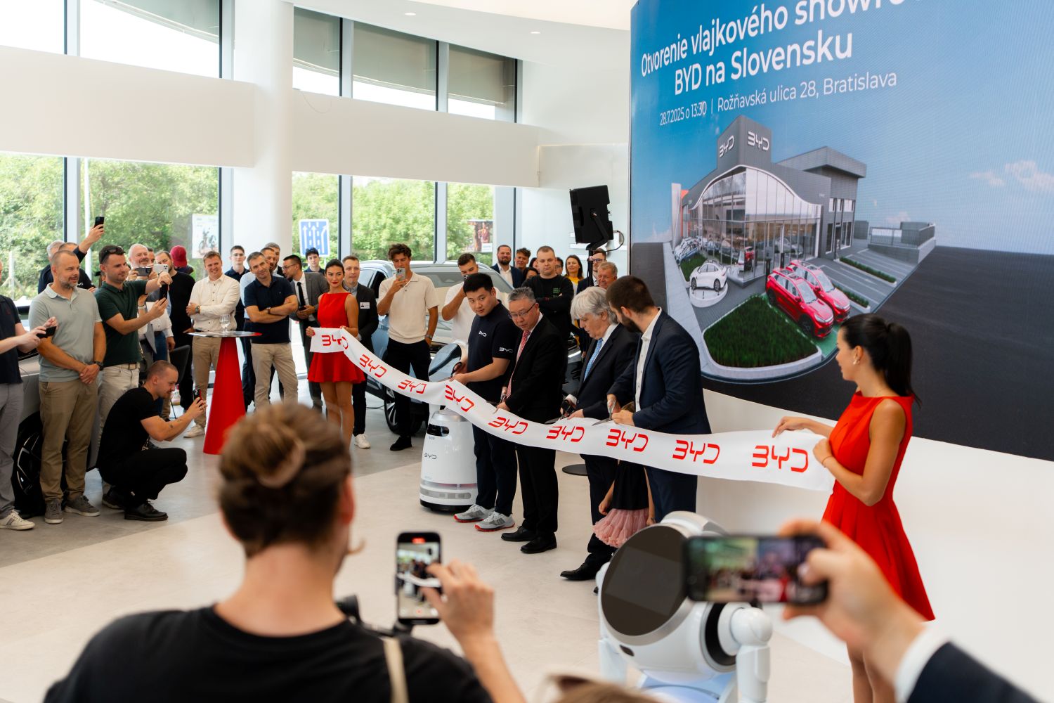 showroom BYD na Rožňavskej ulici v Bratislave