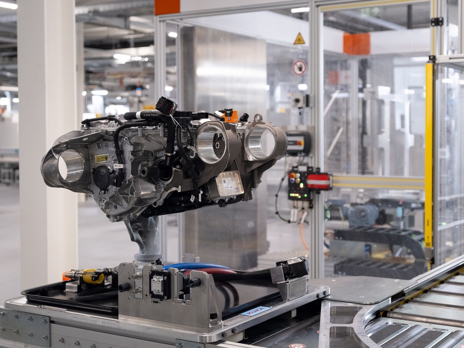 výroba elektromotorov v závode BMW