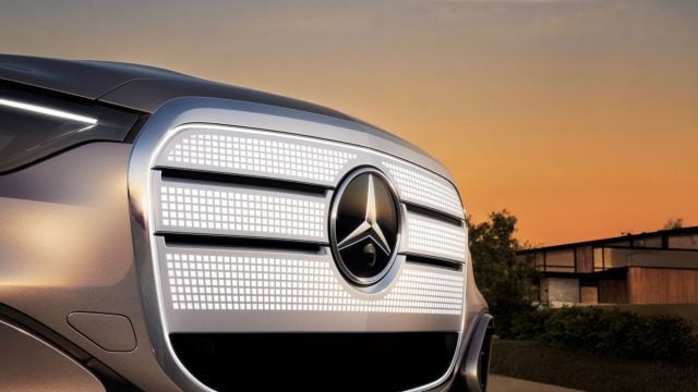 Mercedes_GLC čelná maska s LED diódami elektrického vozidla Mercedes-Benz GLC