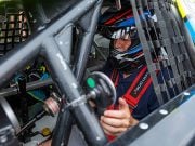 Petr Pavel vo vozidle NASCAR