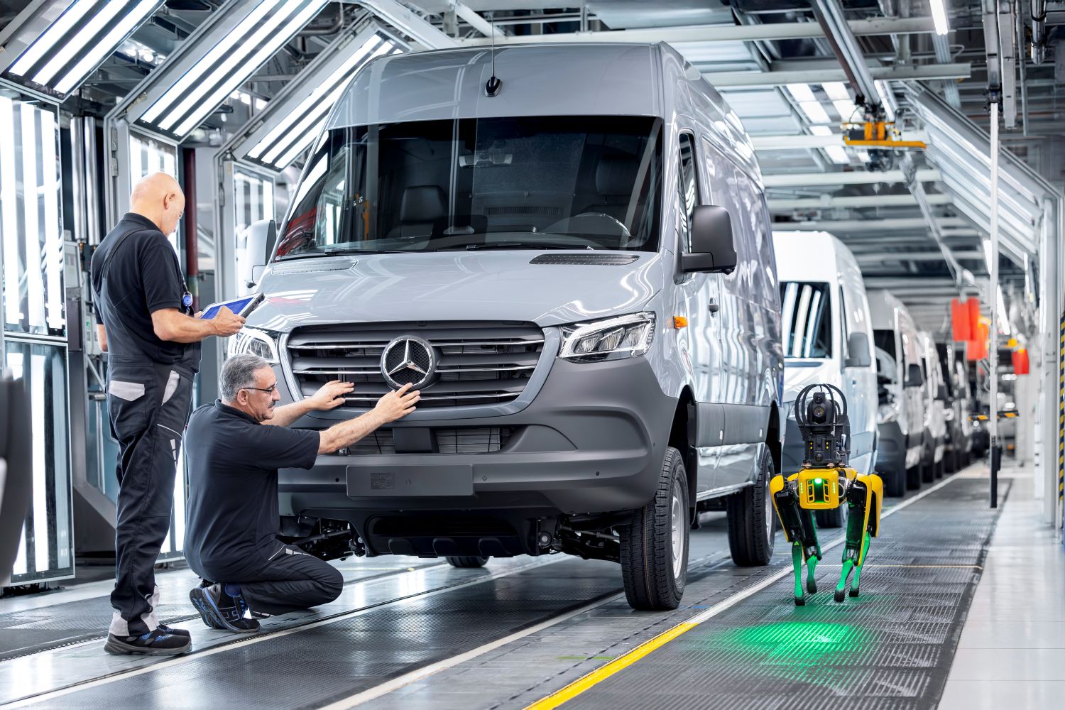 výrobný závod Mercedes na výrobu dodávok Sprinter
