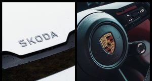logo Škoda a Porsche