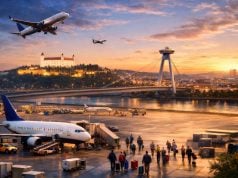 lietadlá nad Bratislavou