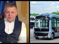 Robert Fico a autonómny autobus WeRide