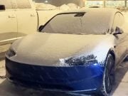 Tesla Model 3 v mraze