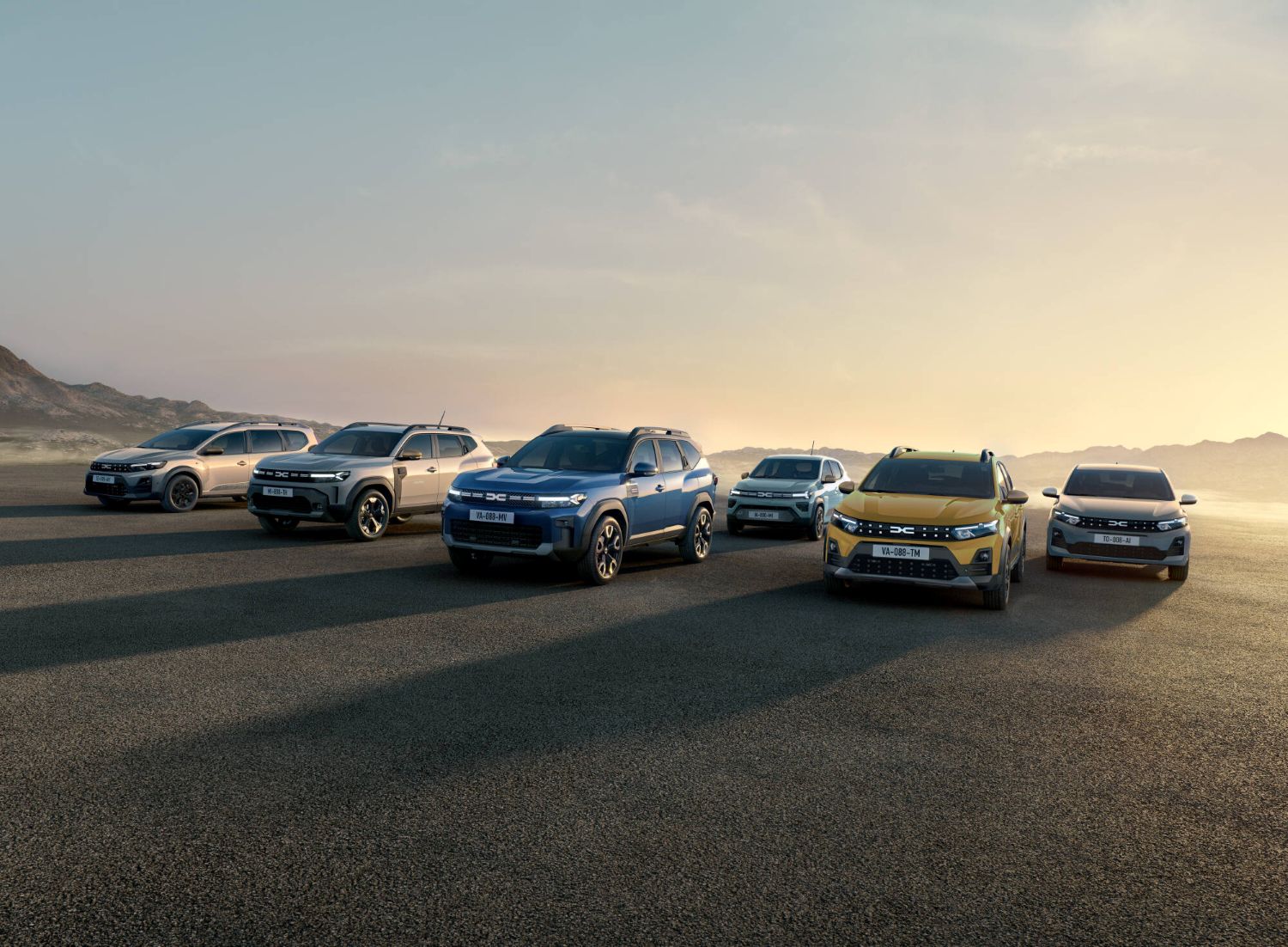 flotila vozidiel značky Dacia