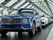 Výroba vozidiel VW Touareg v závode Volkswagen Slovakia