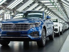 Výroba vozidiel VW Touareg v závode Volkswagen Slovakia