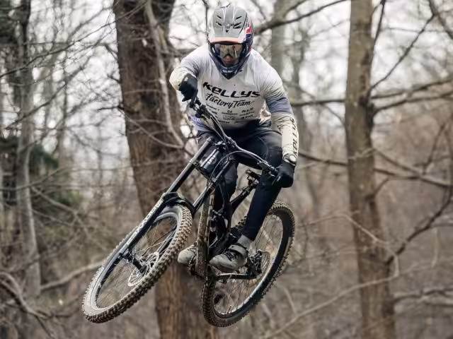 Denis Kohút na bicykli