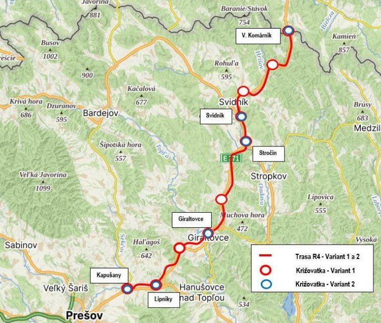 vizualizácia rýchlostnej cesty R4