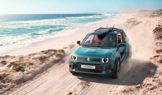 Z Renaultu 4 sa stala dobrodružná plážová bugina Renault 4 JP4x4 Concept