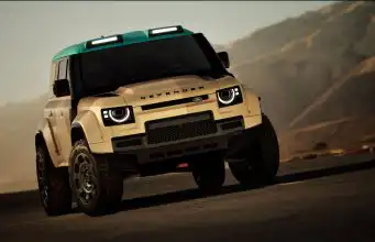 Flight Mode aj 4-bodové pásy. Víťaz z púšte mieri na bežné cesty Land Rover Defender Dakar